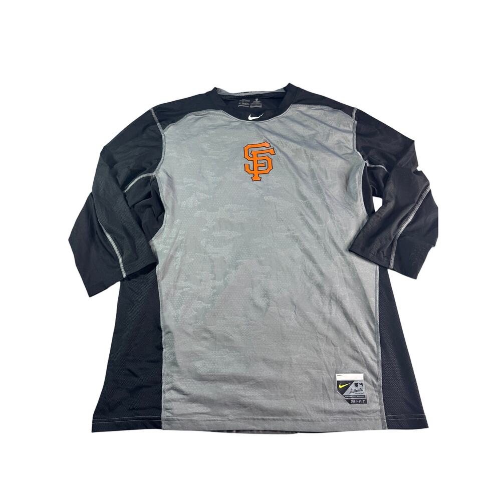 Nike Pro San Francisco Giants Shirt Mens XL Dri Fit MLB Authentic Long Sleeve